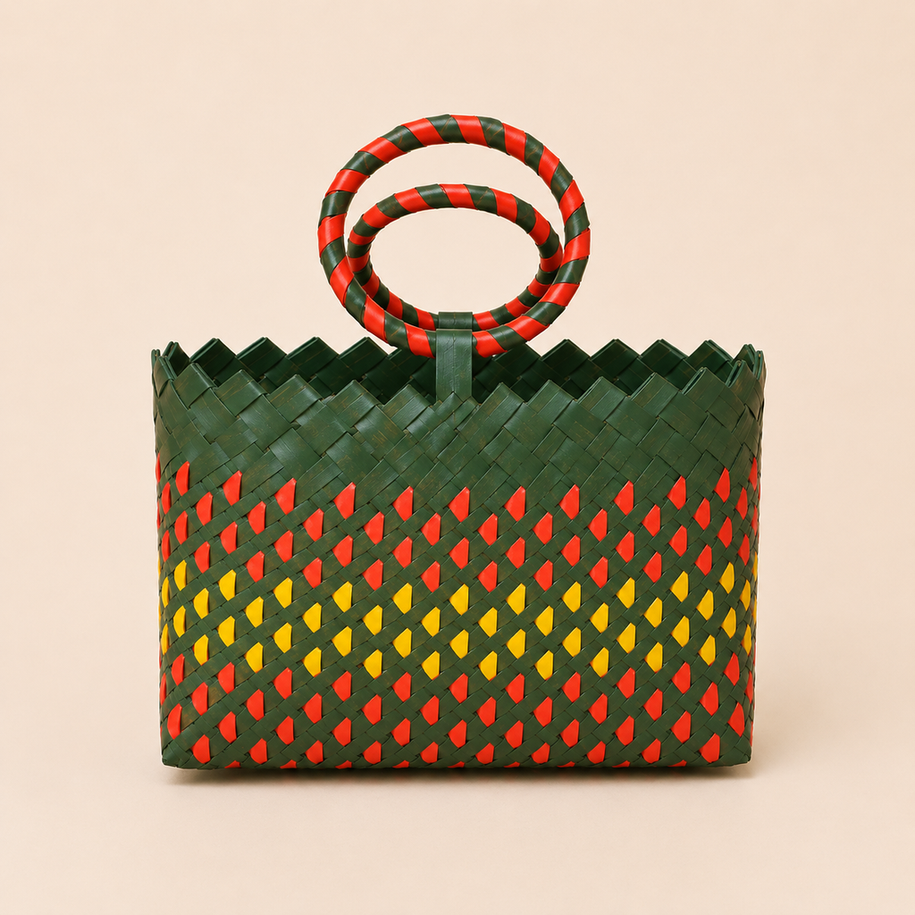 Palm Weave Gift Basket