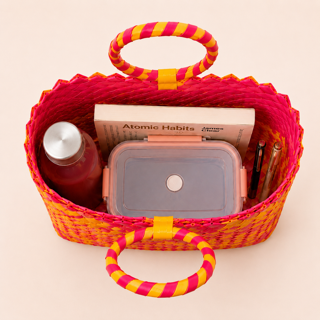 Palm Weave Gift Basket