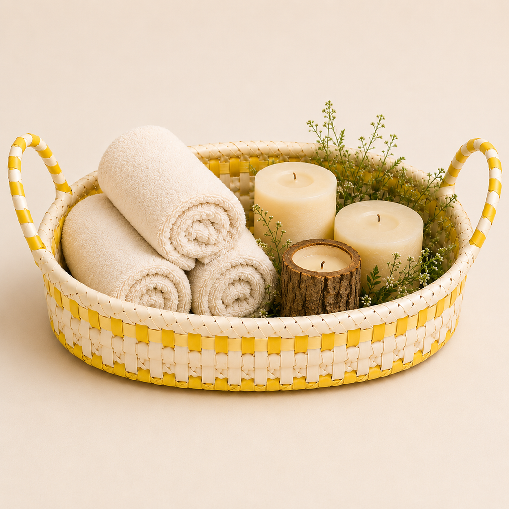 Palm serving tray