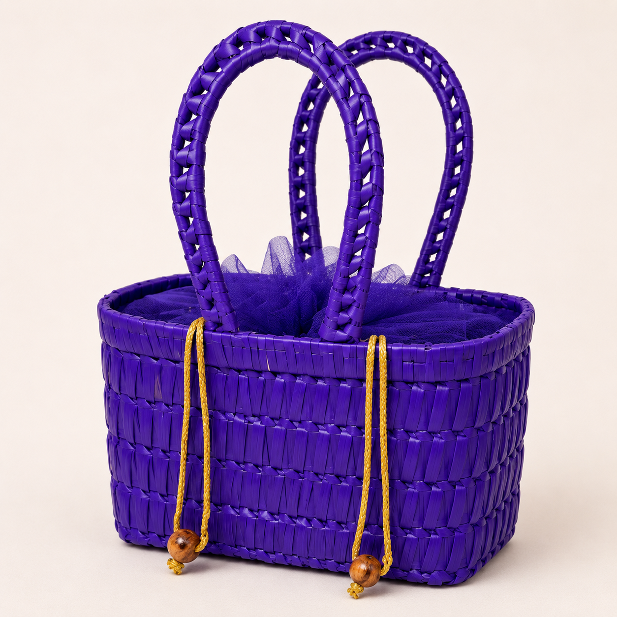 Palm Weave Rectangle Basket