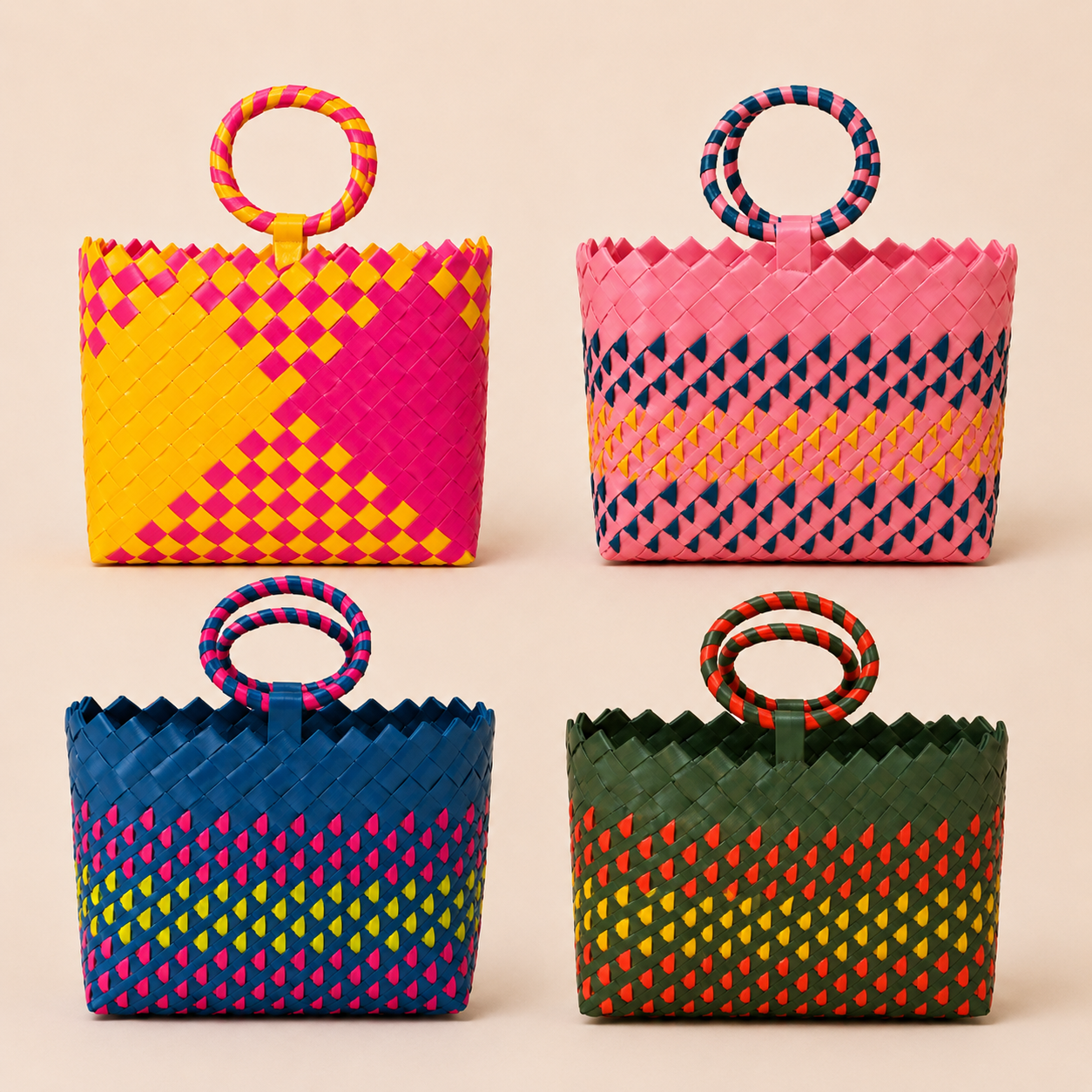 Palm Weave Gift Basket